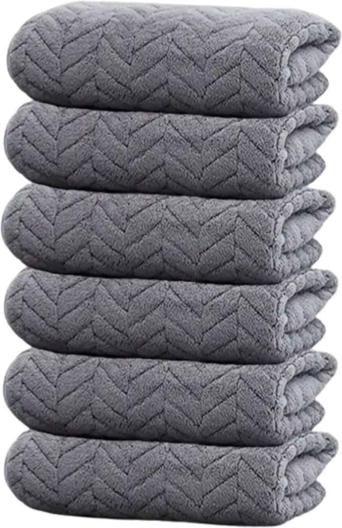 Nivard Handdoeken Set - Hotelkwaliteit - Handdoek - Towel - Grijs - 6 Stuks