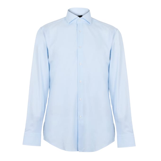 Boss H-Hank Overhemd met Spread Collar (Lichtblauw)