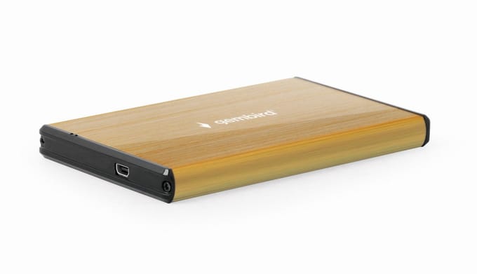 Gembird EE2-U3S-3-GL - storage enclosure - SATA 6Gb/s - USB 3.0