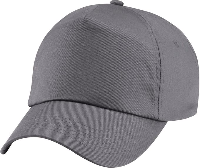 Beechfield Unisex Junior Junior 5 Panel Baseball Cap (Grafietgrijs)