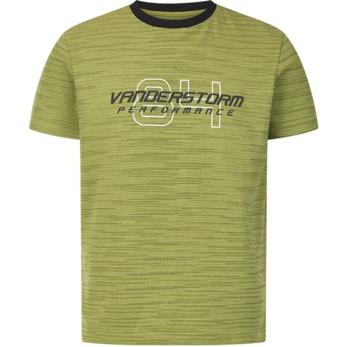 Jan Vanderstorm herren T-Shirt - 68/70 - groen - Plus Size