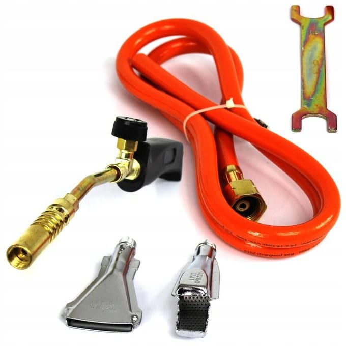 GEKO Gasbrander - 2 kW - 3 verwisselbare mondstukken - 1850°C - 40 cm lengte