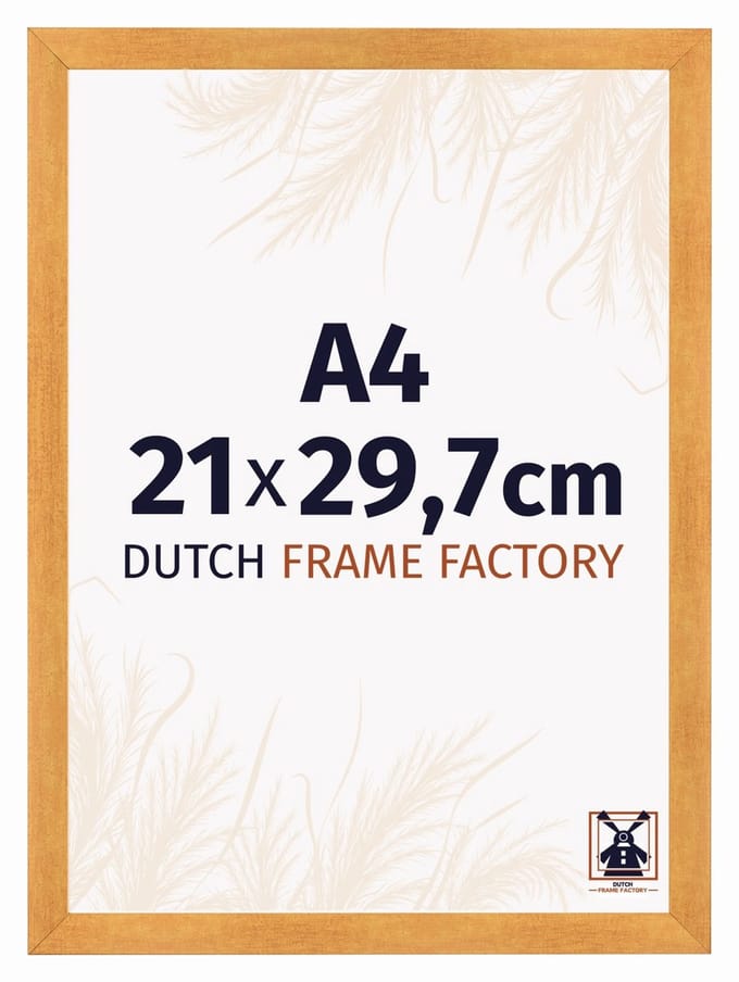 Fotolijst A4 21x29,7 cm - MDF - Oranje - Praag