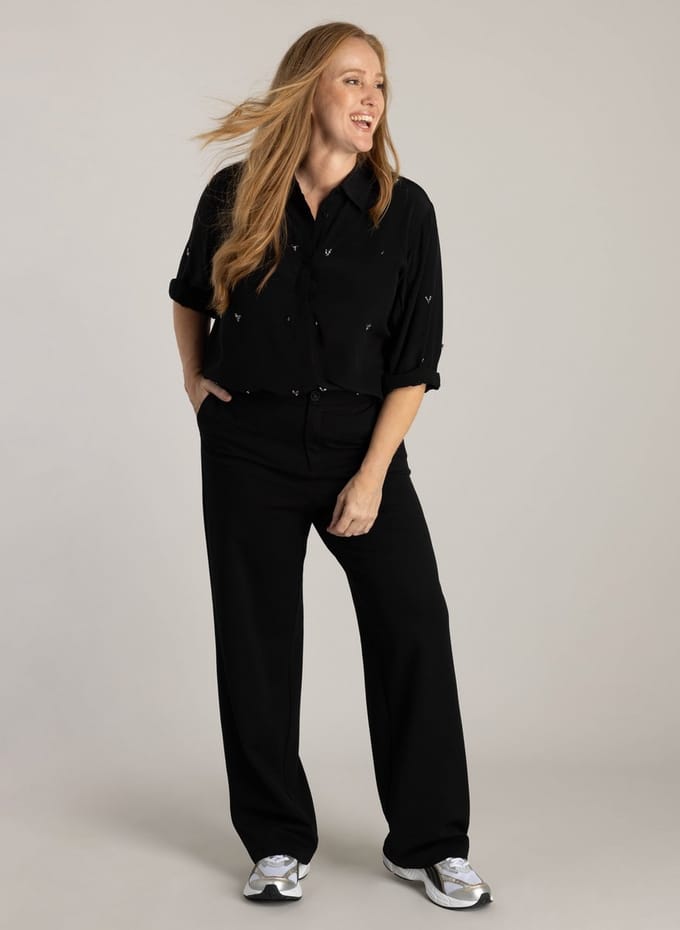 YEST CURVE Faustina Essential Bottoms - Black - maat 0(46)