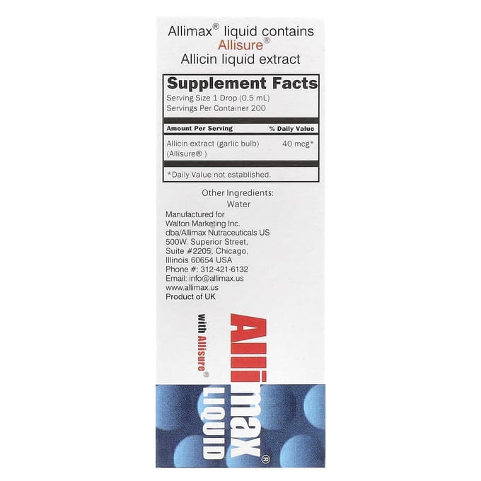 Liquid with Allisure®, 40 mcg , 1/3 fl oz (10 ml)