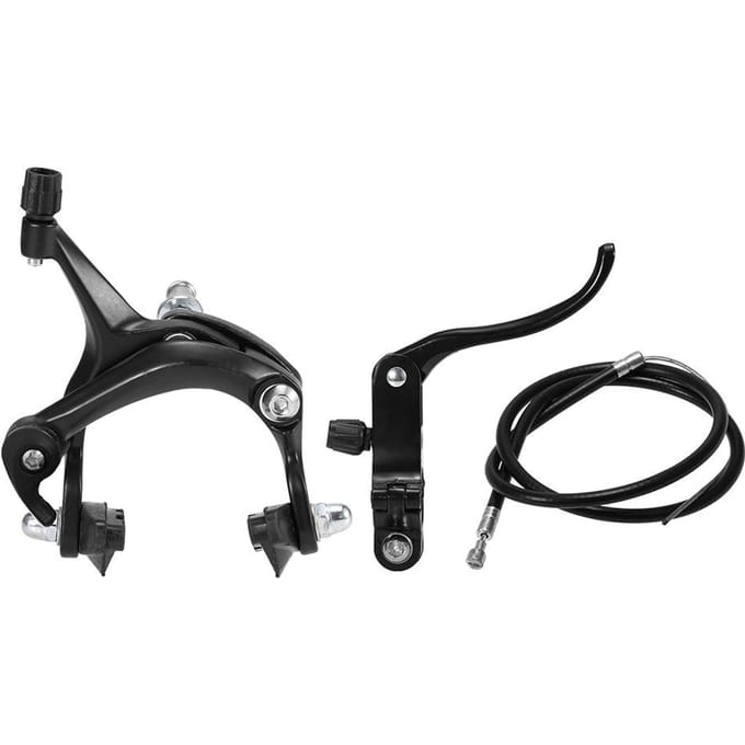 Voor/achter Fixie fietsremset Racefiets Cruiser-remset Fietsremklauwremset Side Pull Front brake set zwart