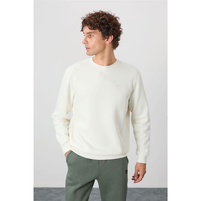 Heren Regular Fit Crew Neck Sweatshirt