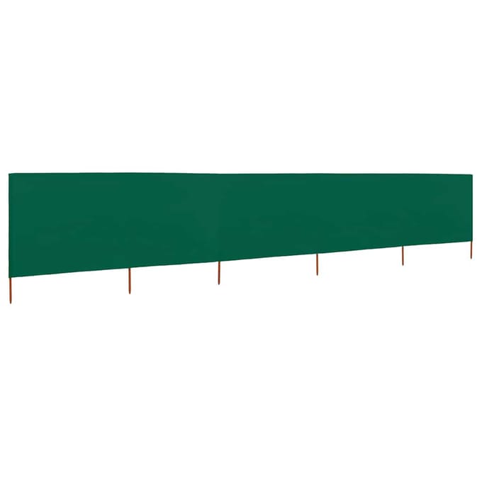 vidaXL - Windscherm - 5-panelen - 600x120 - cm - stof - groen