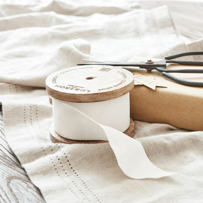 LOBERON Fluwelen lint Phaedra crème