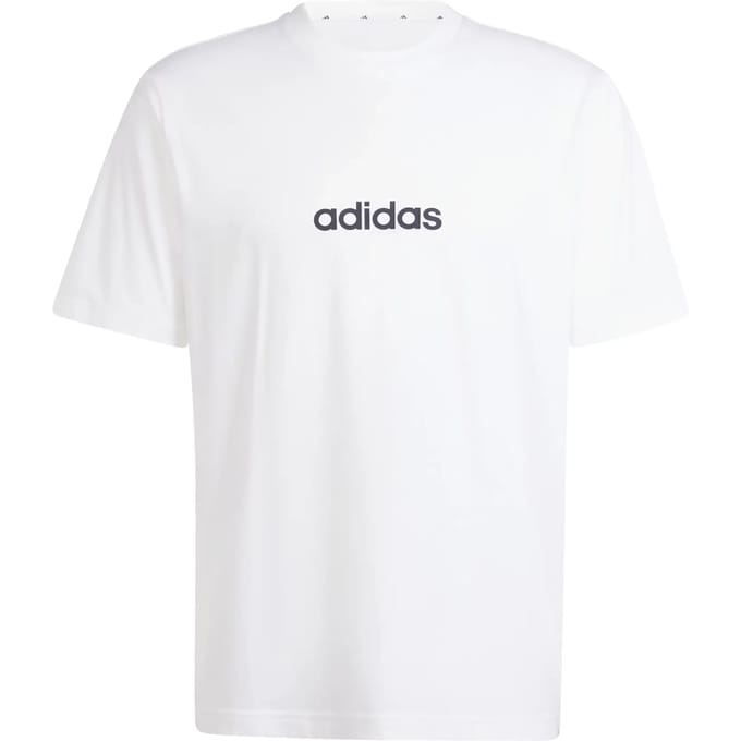 Adidas Sportswear Essentials Linear Single Jersey T-Shirt - Heren - Wit