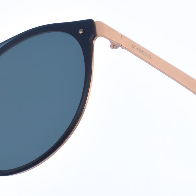 Unisex ALEX ovale metalen zonnebril