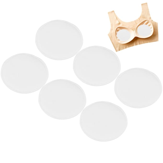 12 pcs Coussinets d'Allaitement Lavables Apaisants Coussinets d'Allaitement pour Maternité white