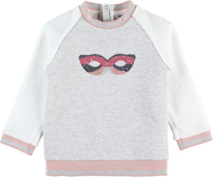 noukie's , meisjes, s.shirt , grijst / rose / gebroken wit ,  6 jaar 116