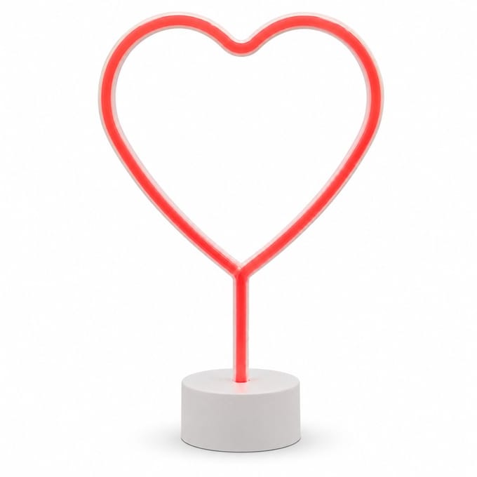 ZoeZo Neon LED lamp Hart - Neon verlichting - Neonlicht - Sfeerverlichting - Rood