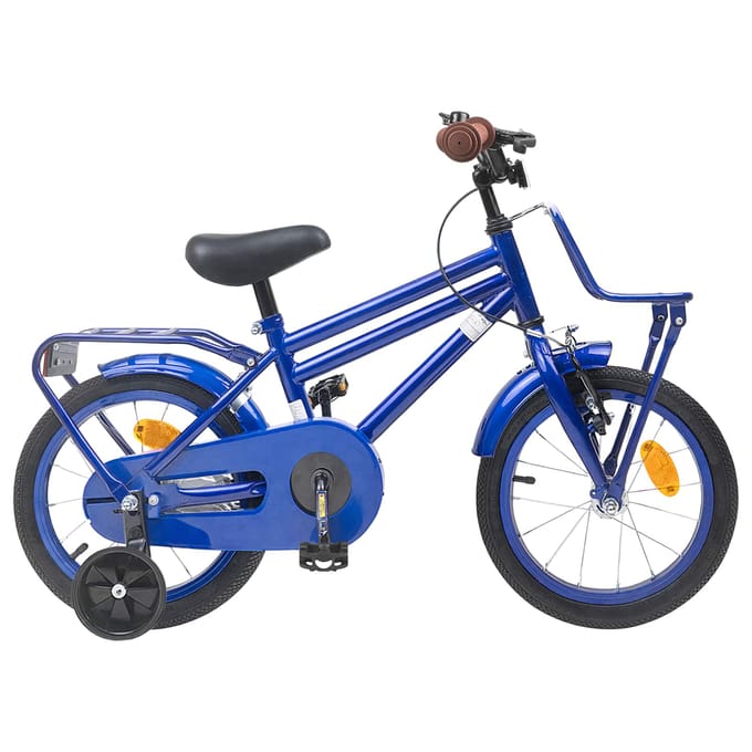 vidaXL - Kinderfiets - 12 - Inch - voor - 2-4 - jaar - oud - Donkerblauw