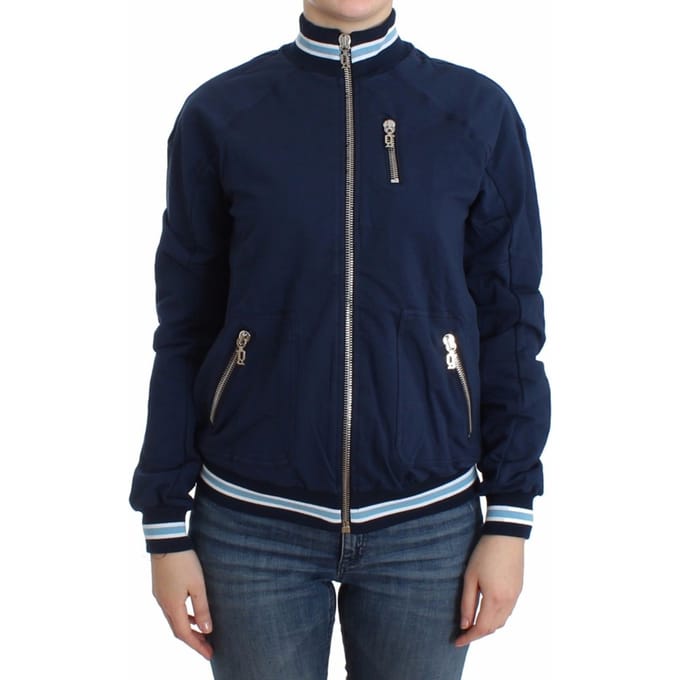 John Galliano Katoenen vest met blauwe rits voor dames