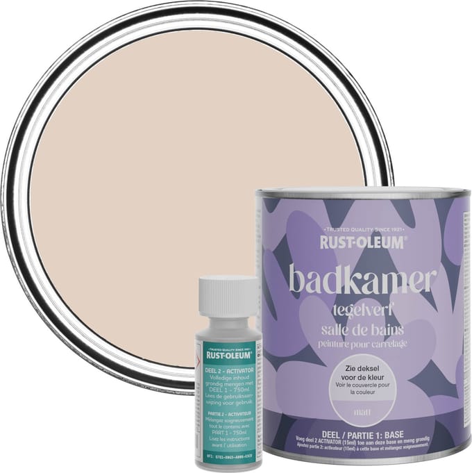 Rust-Oleum Lichtroze Badkamer Tegelverf Matt - Handgewoven 750ml