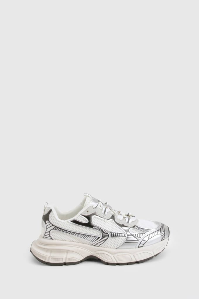 boohoo Dames Chunky Sports Trainers | Silver | Maat: 3