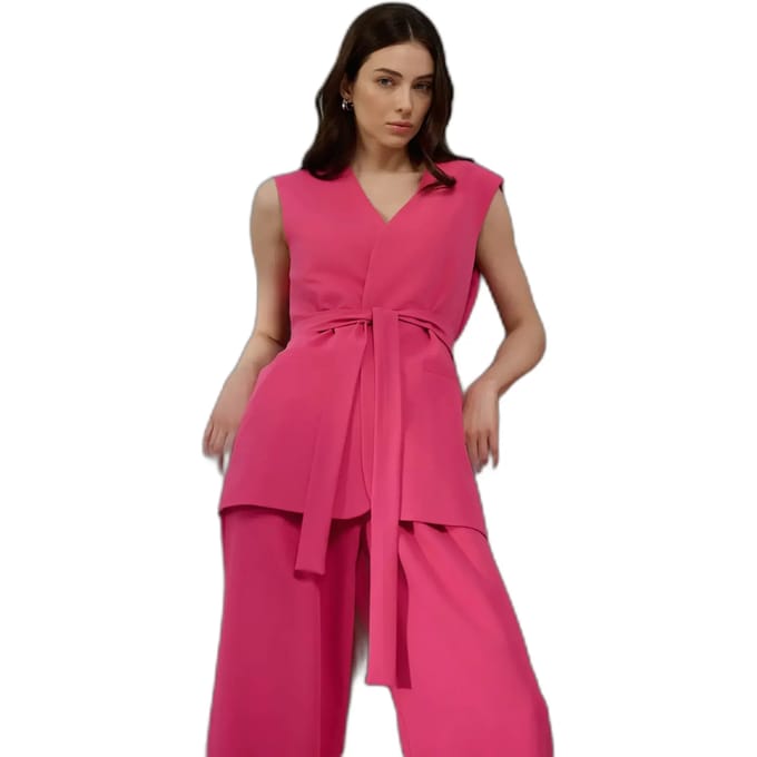 Lange knoopgilet taille vrouw Nife