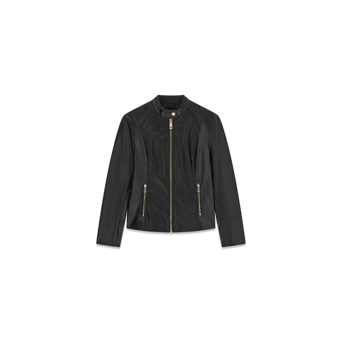 Leren jas voor vrouwen Guess Claudine Biker