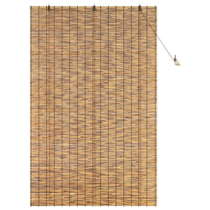vidaXL - Rolgordijn - Bruin - 140 - x - 220 - cm - Riet