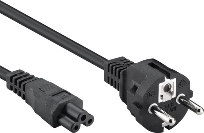 Pro Power Cable C5 (Mickey Mouse) - Black - Straight - 1 m