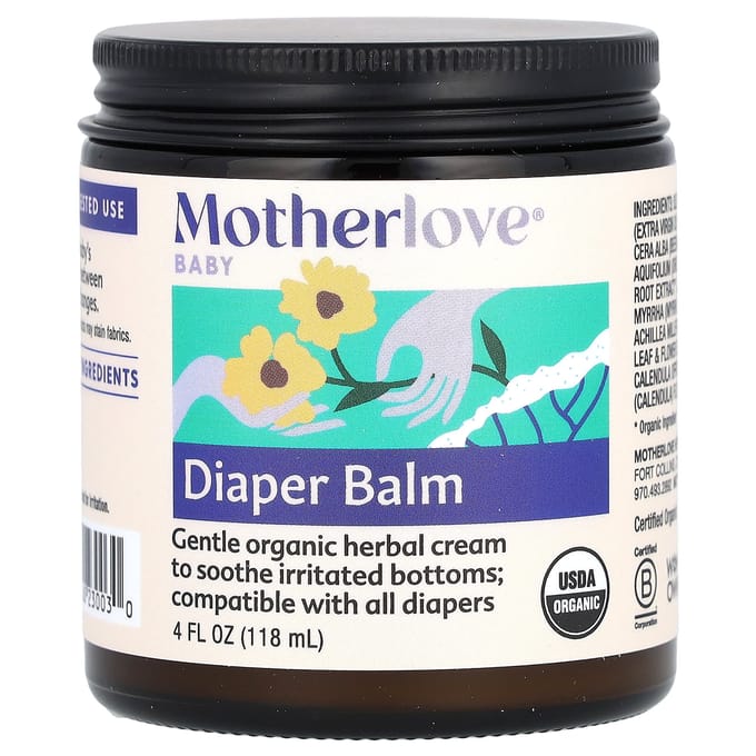 Motherlove, Baby, Diaper Balm, 4 fl oz (118 ml) blue