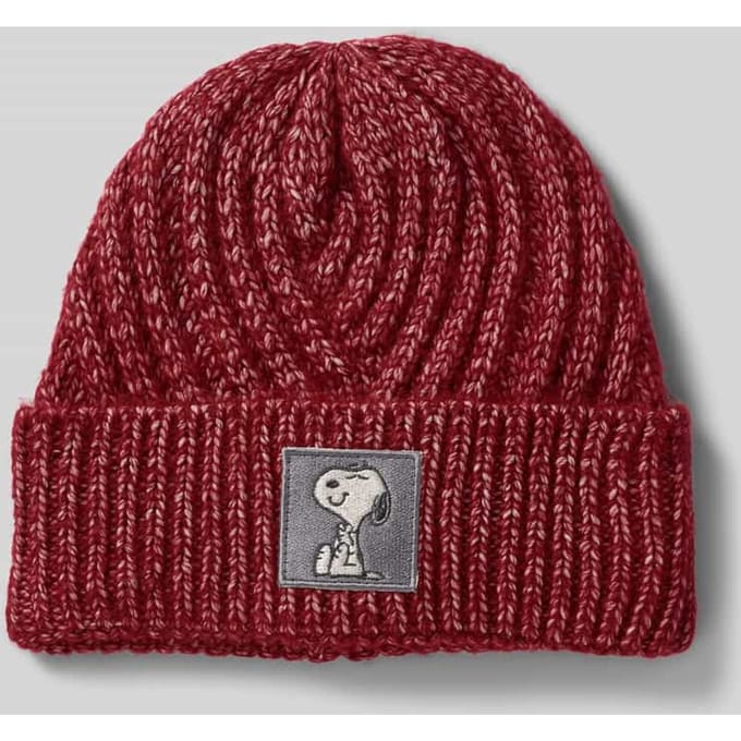 Beanie met labeldetail