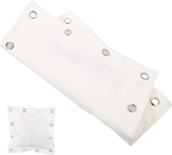 Kinderbokszak - Stootkussen - Bokstraining - Stevig Materiaal - 40x40x3CM - Wit