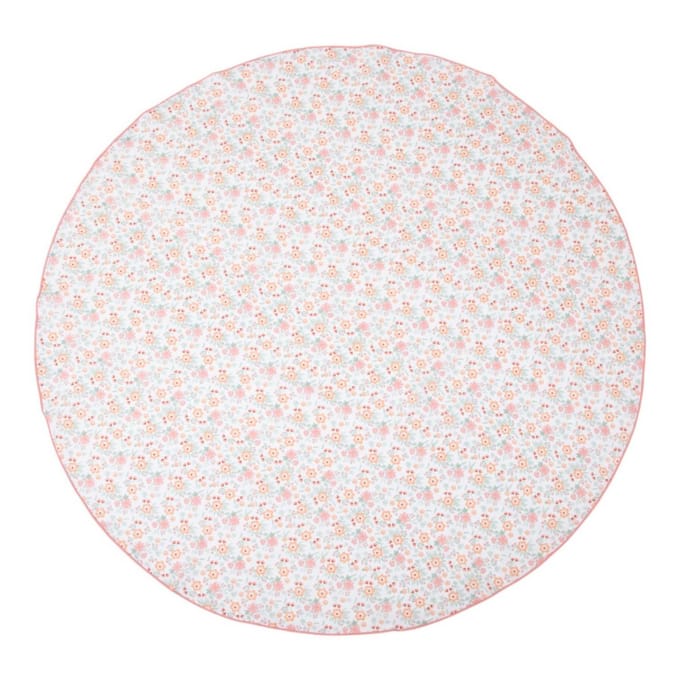 OttoSimon tafelkleed textiel roze rond 160 cm tafel decoratie.
