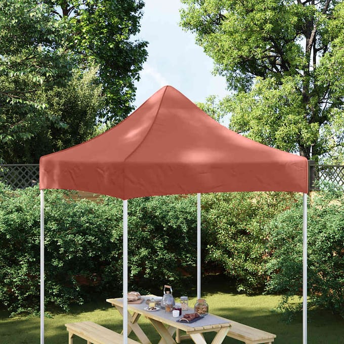 vidaXL - Partytentdak - 270 - g/m² - 2x2 - m - terracotta