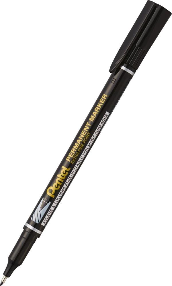 Pentel NF450 Permanente Marker Zwart - Dunne Punt