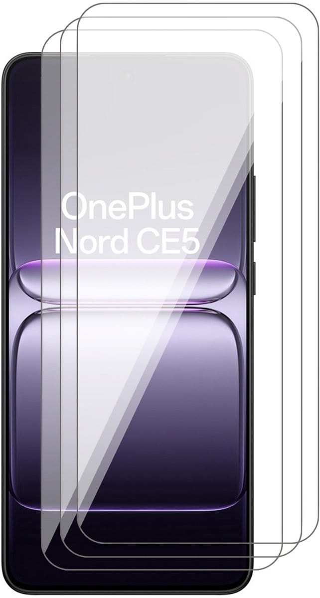 Screenprotector geschikt voor OnePlus Nord CE 5 - 3x Glas Screen Protector