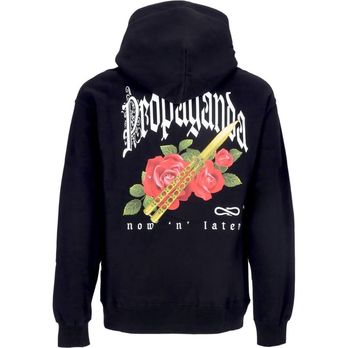Heren vlinderhoodie zwart