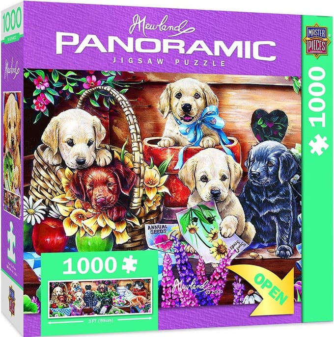 Puzzel 1000 Stukjes - Kleurrijke Bloemen in Speeltuin Thema