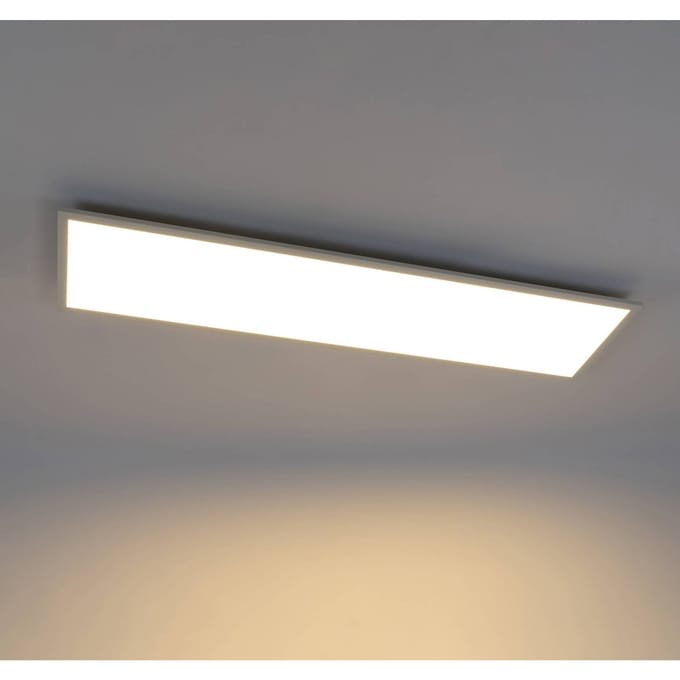 Lindby LED paneel Luay, 120 x 30 cm, CCT, afstandsbediening, dimbaar