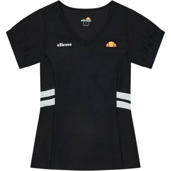 Ellesse Lowery T-shirt met V-hals voor dames (Zwart)