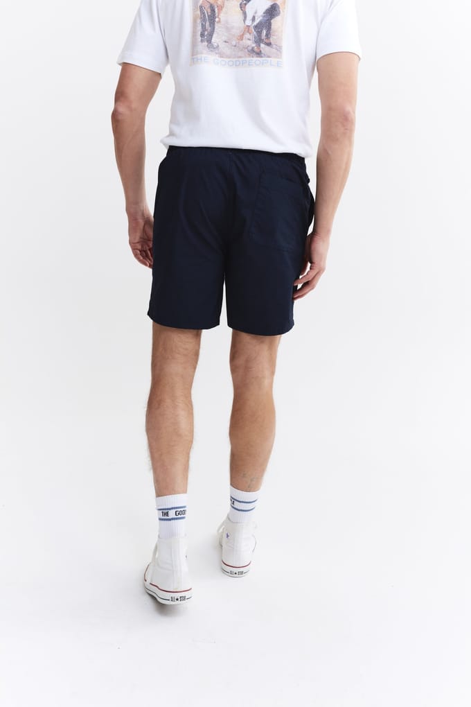 The Goodpeople Hox Navy Maat: S | Korte Broeken Outlet | Heren | Blauw