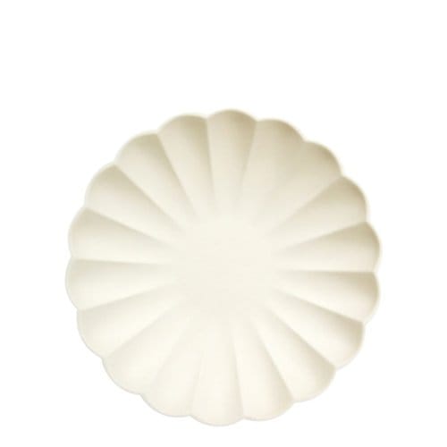 Meri meri bordjes composteerbaar small - cream