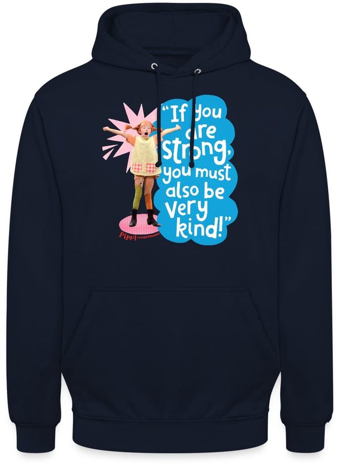 Pippi Langkous Gestrekte Pippi Met Spreuk Hoodie Unisex