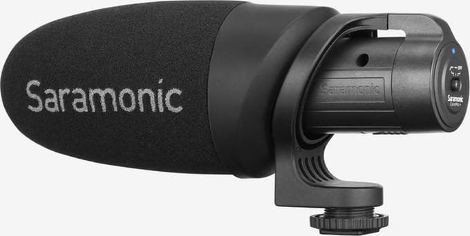 Saramonic CamMic+ camera microfoon met coldshoe voor op camera met 3.5mm mini jack