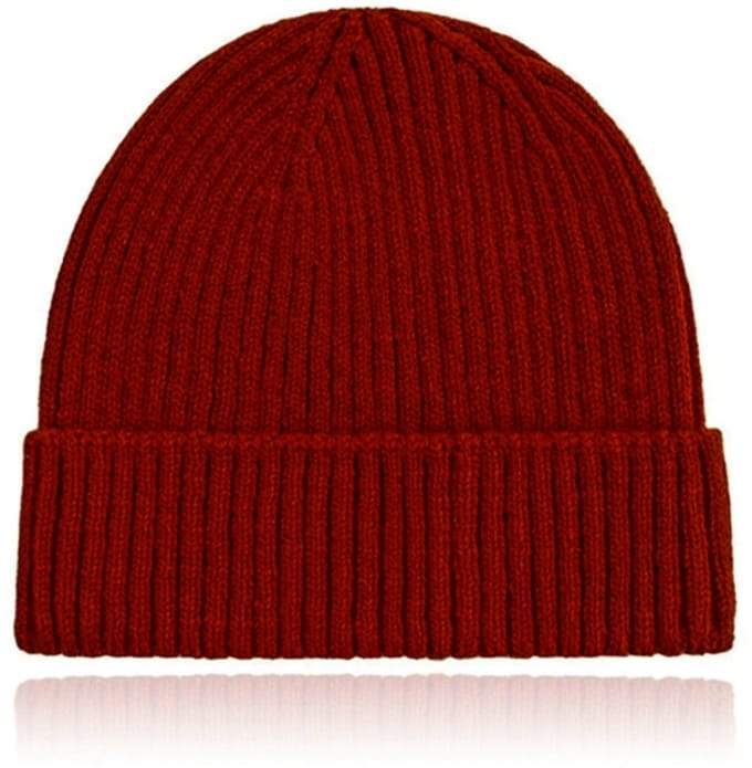 Classic Beanie Muts Dames - Red Wine