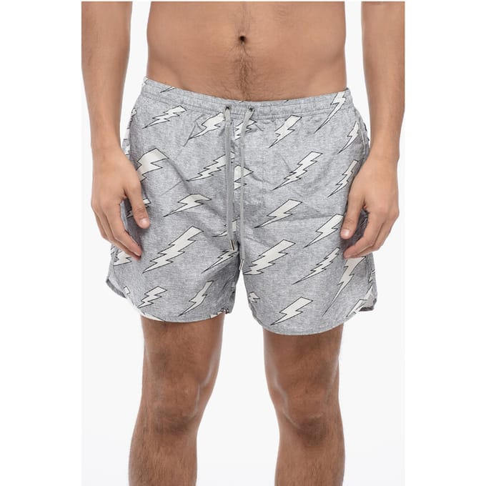 ALL-OVER RAIN BOLTS ZWEMSHORTS