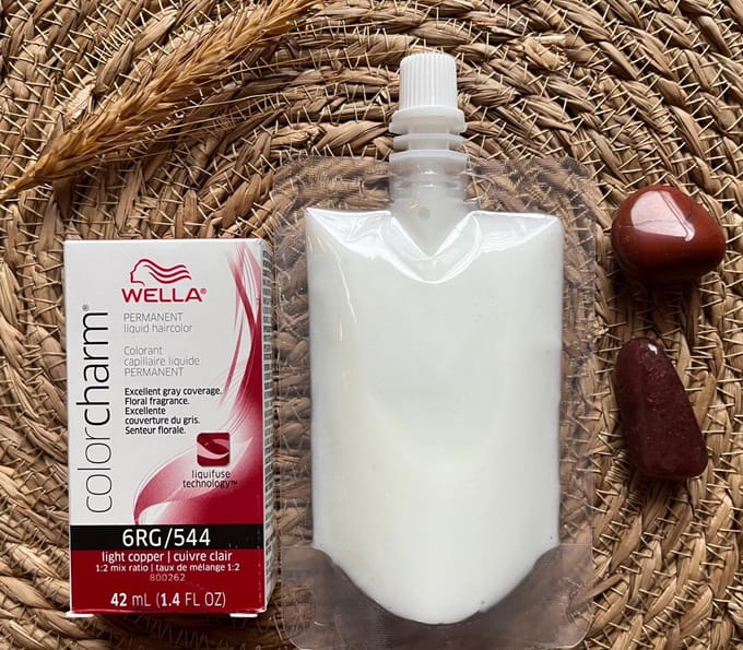 Wella Color Charm Permanent Liquid Haircolour - 6RG + developer - Light Copper - Haarverf - Haarkleuring - Koper - Oranje - Copper Colour