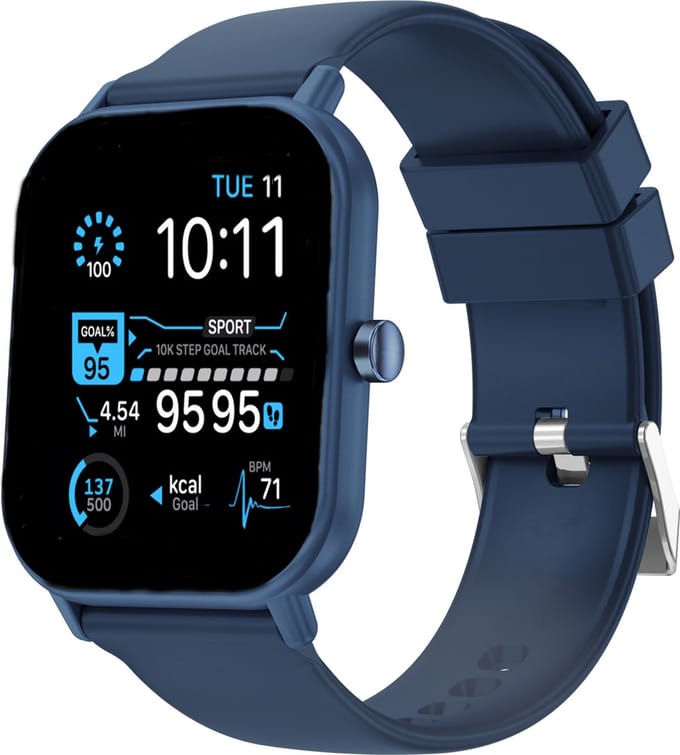 Fitgreat Grand 7 - Smartwatch - Smartwatch Dames - Heren& Kinderen- 2025 Model - Donkerblauw