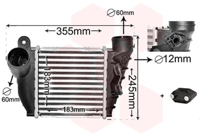Van Wezel - INTERCOOLER VOOR SEAT LEON 1999-2004 1J0145803G