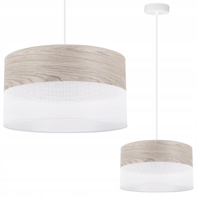 Houten Hanglamp 30cm Eikenfineer - Stijlvol en Sfeervol