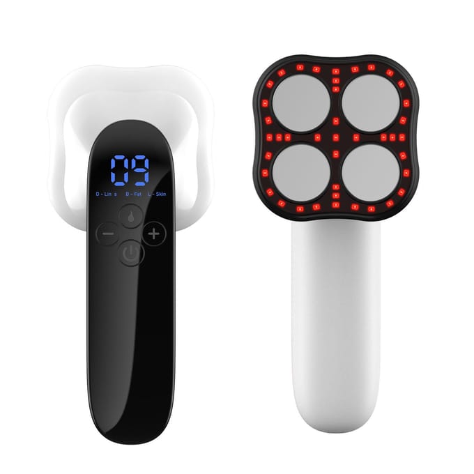 3-in-1 EMS Microstroom, Schoonheidsinstrument voor thuisgebruik, Volledig Lichaamsmassage-instrument wit