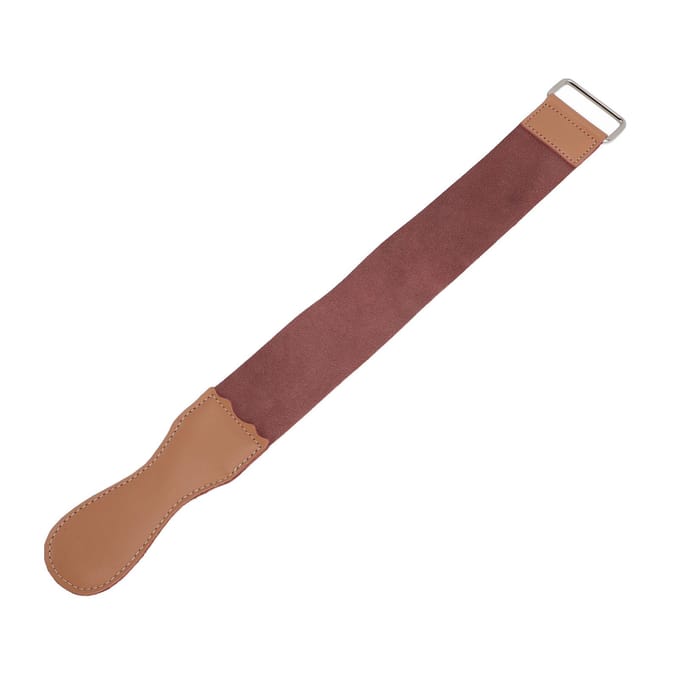 Strop d'affûtage Double couche Réutilisable Cuir PU Strop de barbier droit pour usage domestique et en salon brown