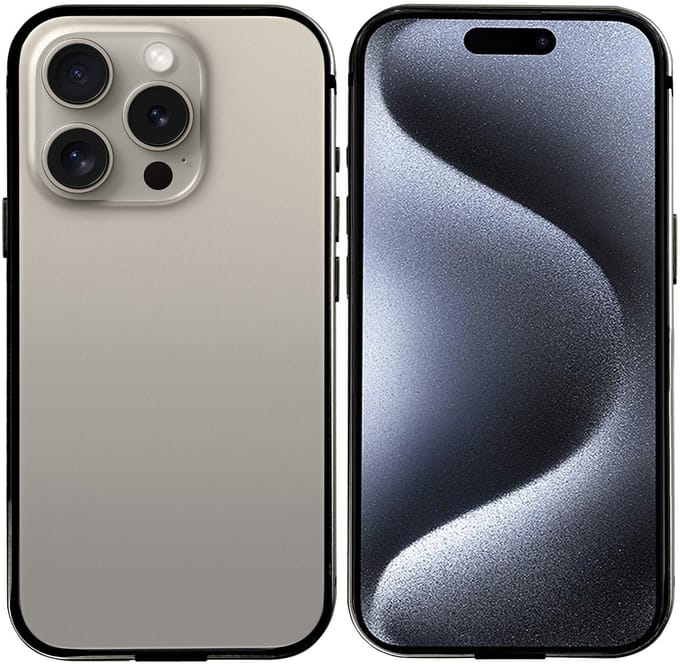 Rixus Crash Guard Case For Apple iPhone 15 Pro Max Natural Titanium